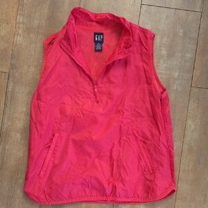 GAP Bright Red Half-Zip Vest